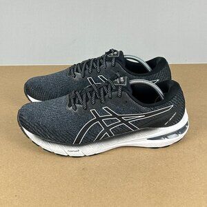 Asics GT-2000 10 Athletic Running Shoes Womens 9.5 Gray Black White Low Top